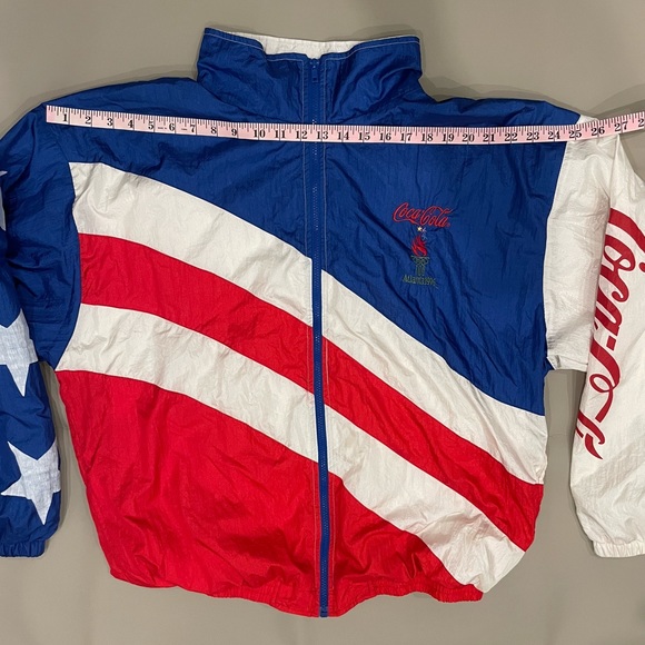 VTG Atlanta Olympics 1996 windbreaker Jacket Coca Cola - Team USA RARE July 4th - Picture 12 of 16